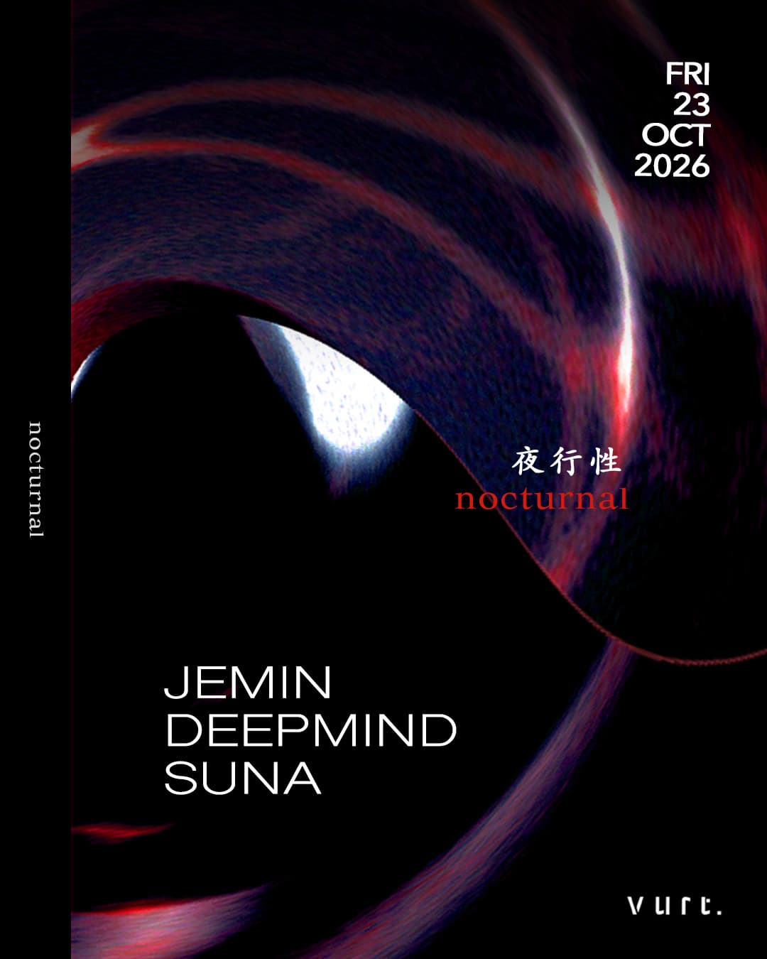 夜行性: nocturnal flyer