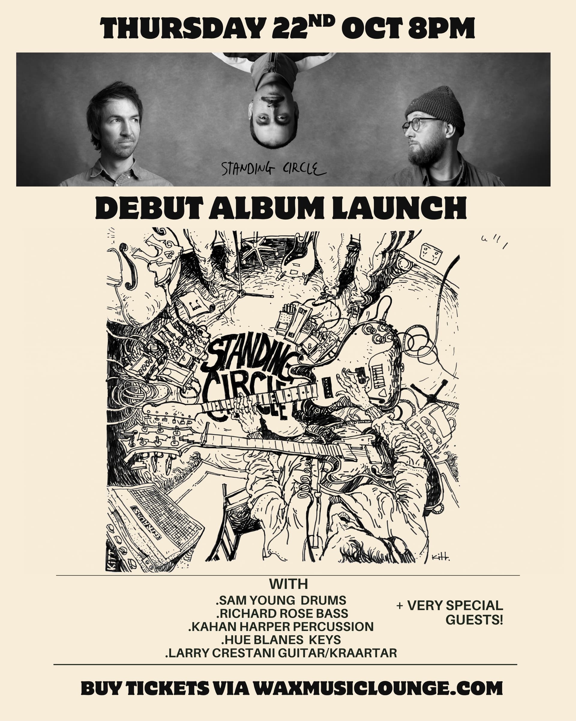 STANDING CIRCLE • ALBUM LAUNCH flyer