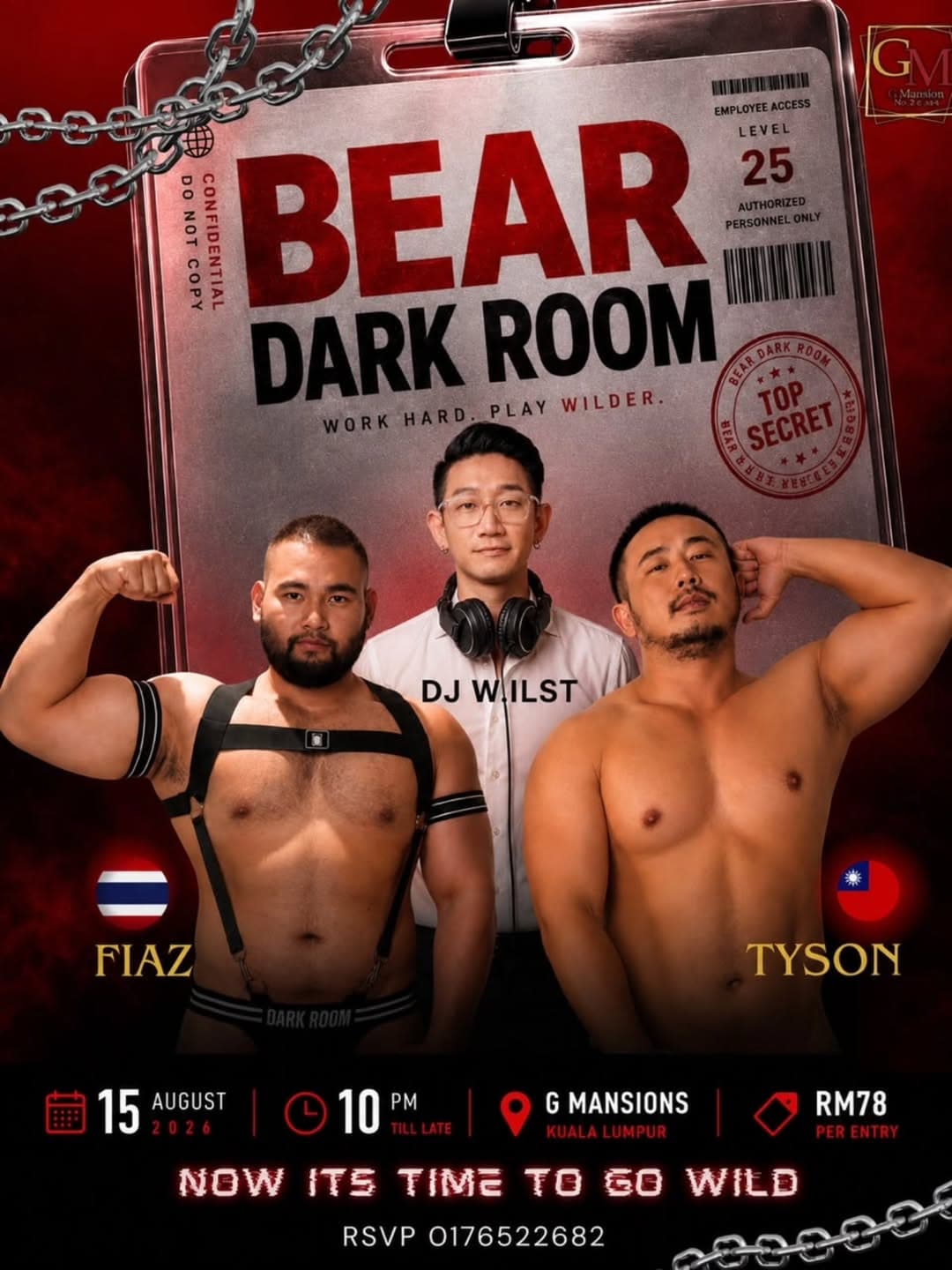 BEAR DARK ROOM flyer