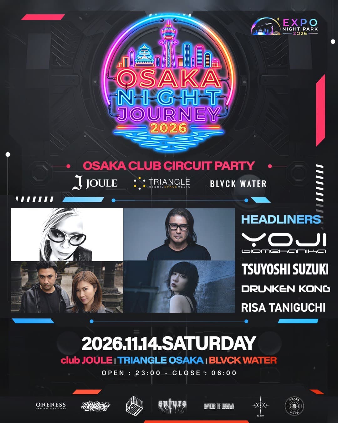 OSAKA NIGHT JOURNEY 2026 flyer