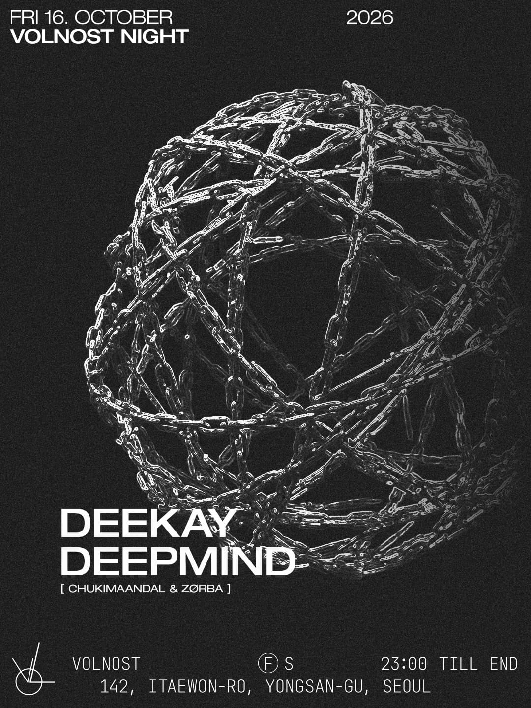Volnost Night with Deepmind flyer