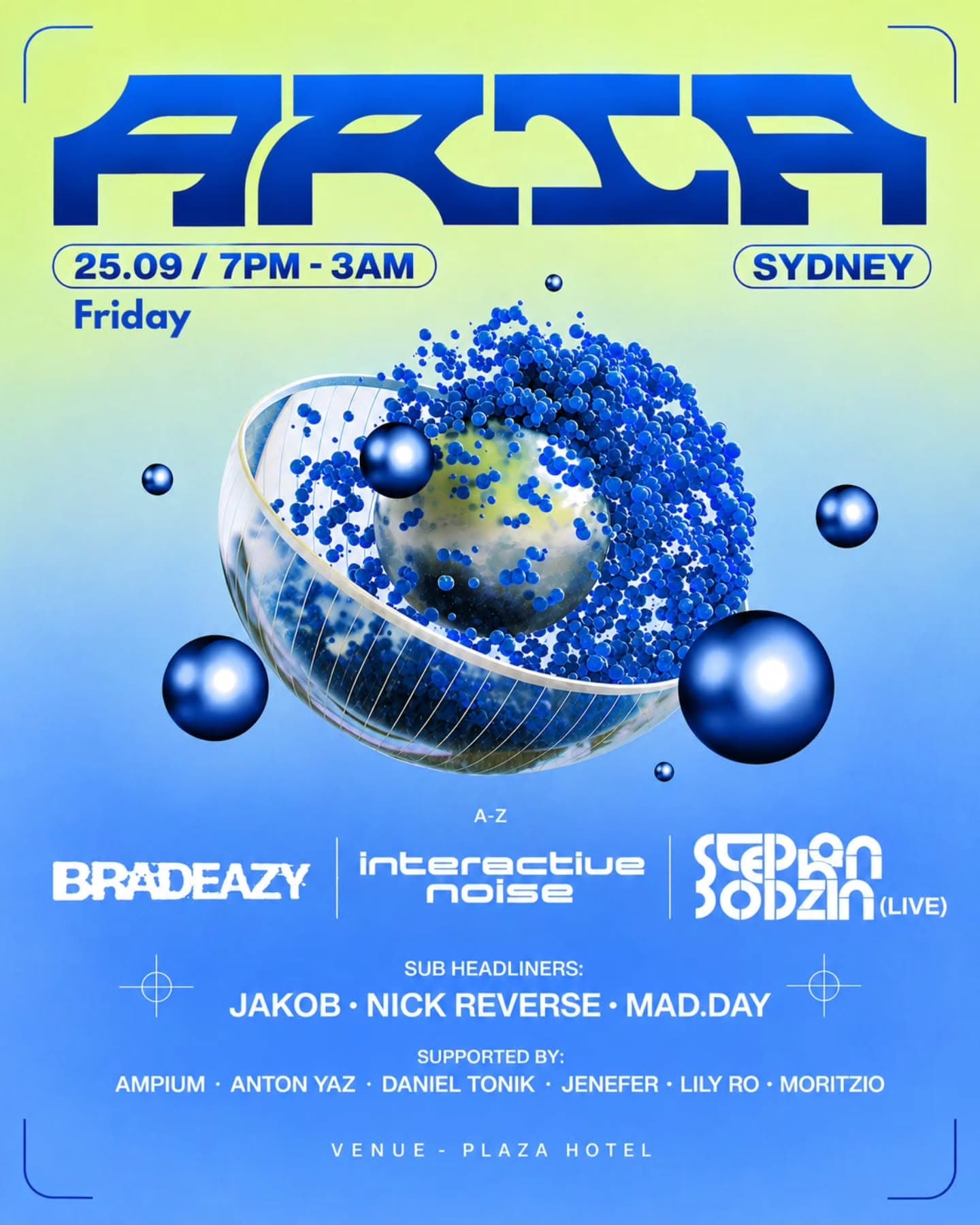 ARIA at Plaza Hotel flyer