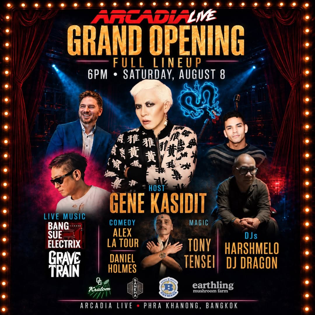 Arcadia Live Grand Opening Showcase flyer