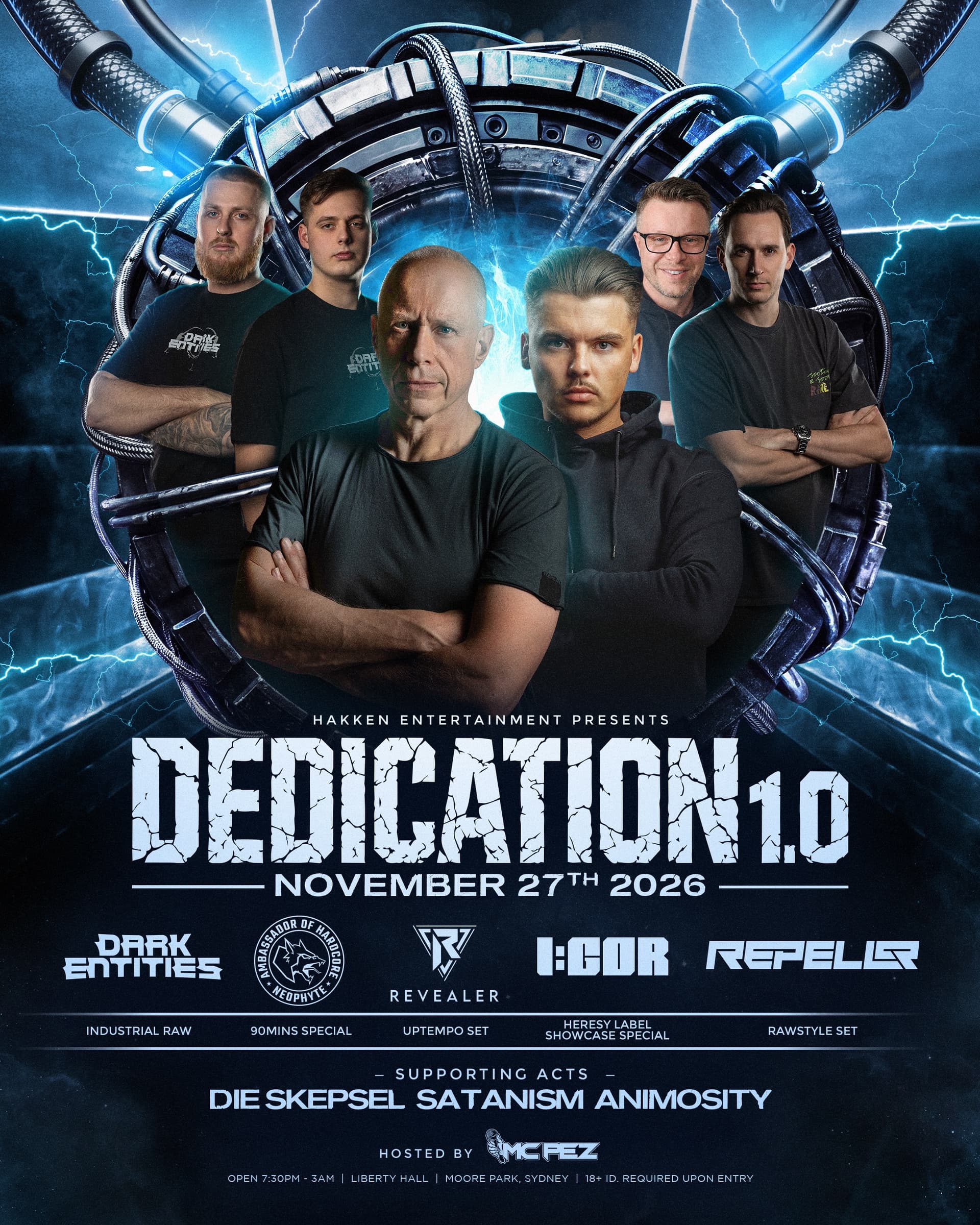 Dedication 1.0 flyer