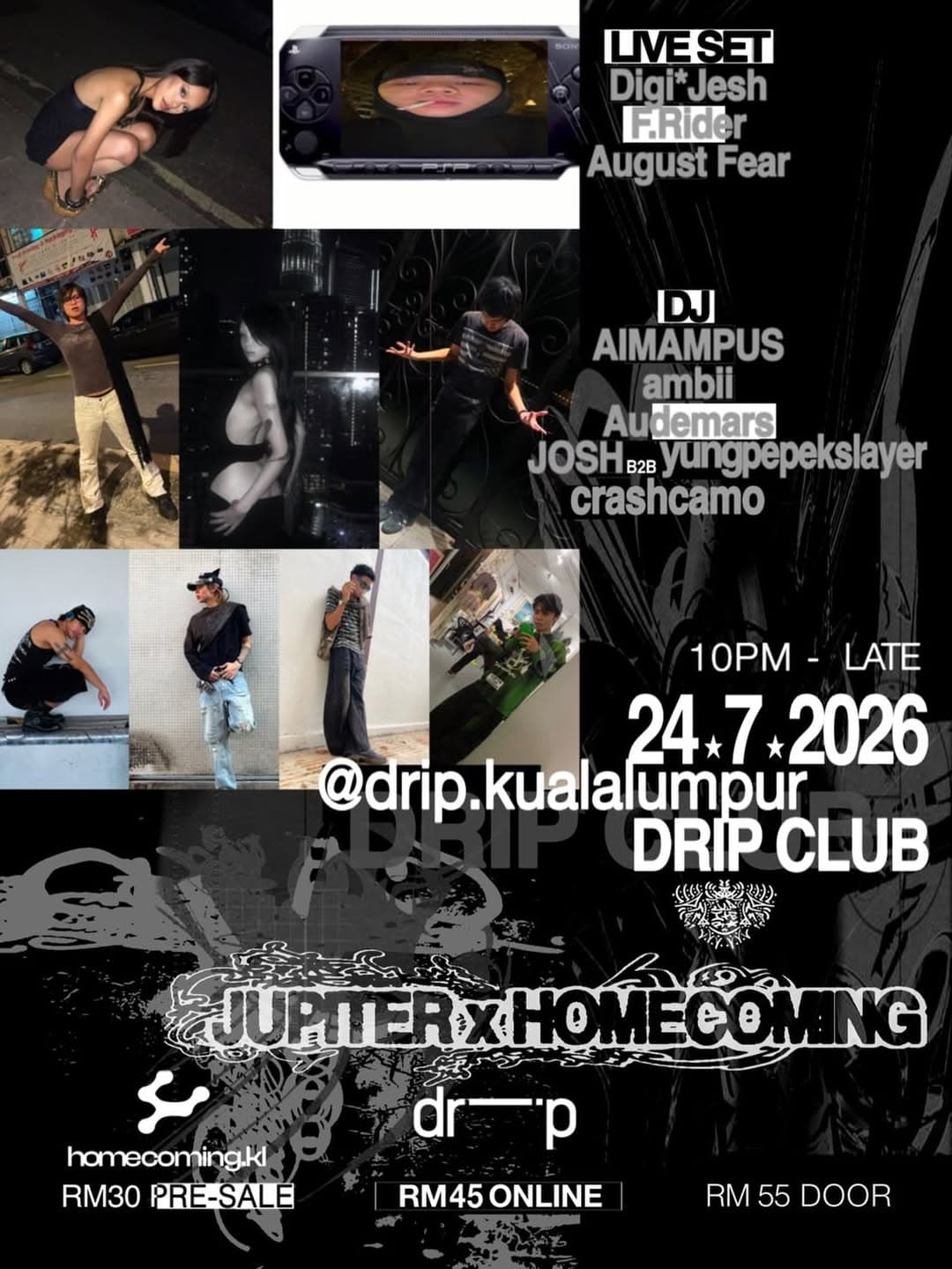 DRIP KL PRESENTS: Homecoming x Jupiter flyer