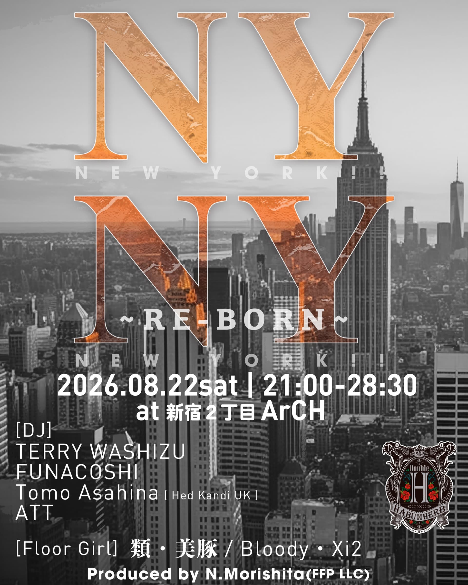 NEW YORK !! NEW YORK !! ~RE-BORN~ flyer