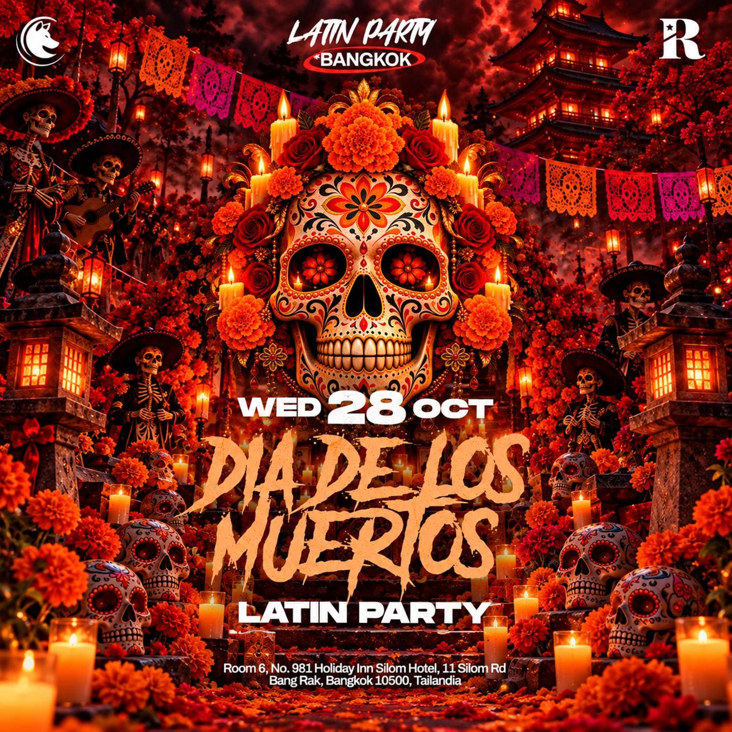 Día de los Muertos flyer