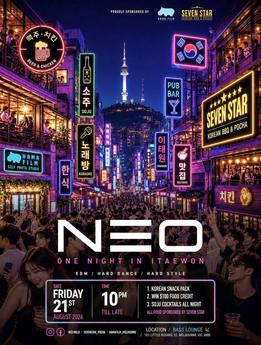 NEO: ONE NIGHT IN ITAEWON flyer