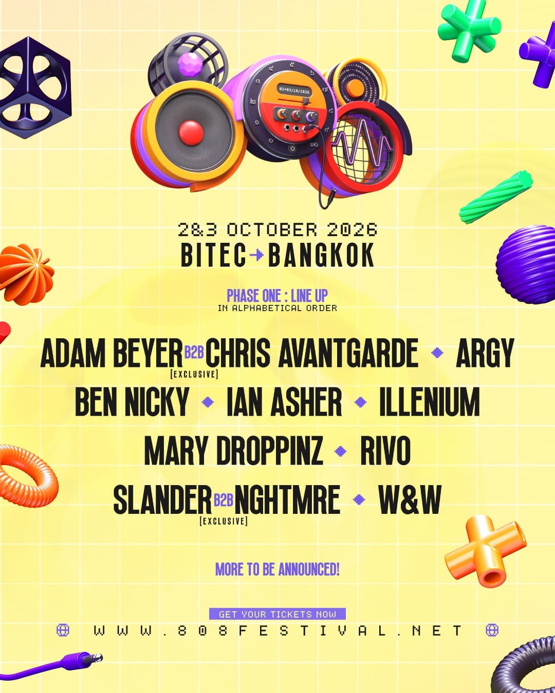 808 Festival flyer