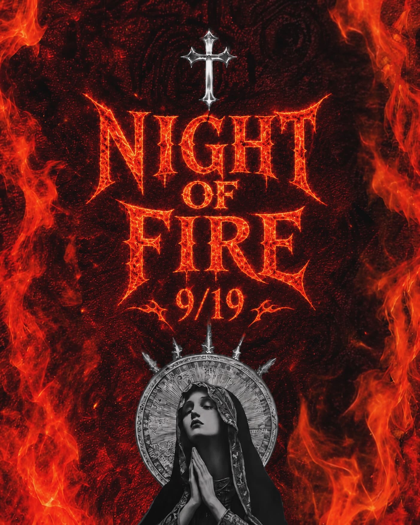 THE NIGHT OF FIRE flyer