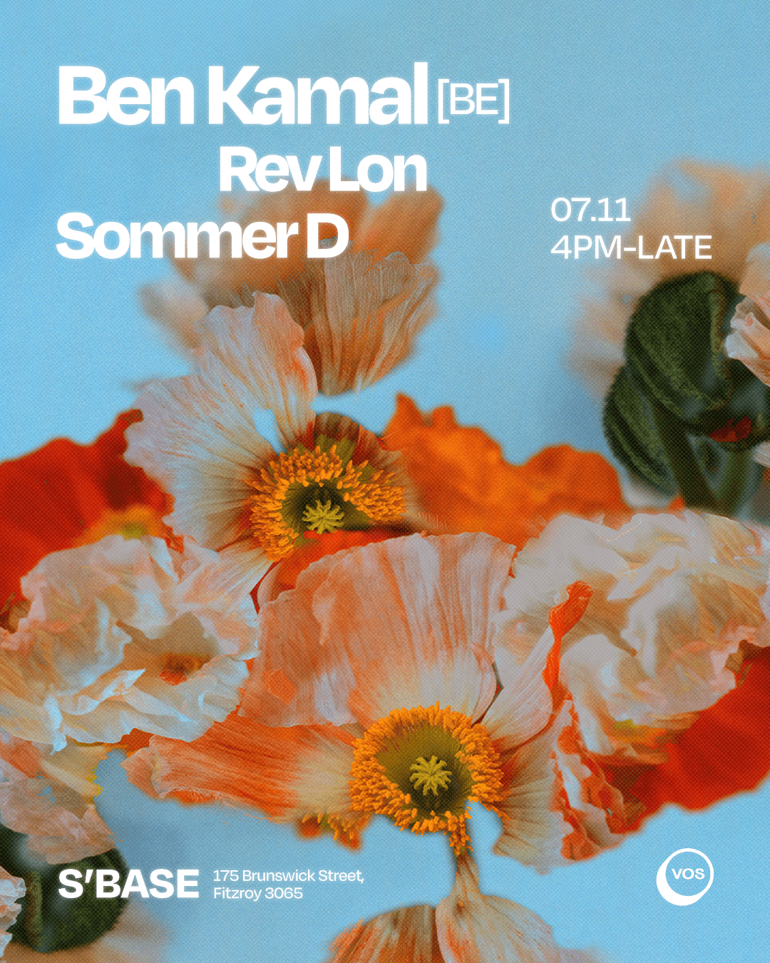 VOS pres. Ben Kamal (BE) flyer