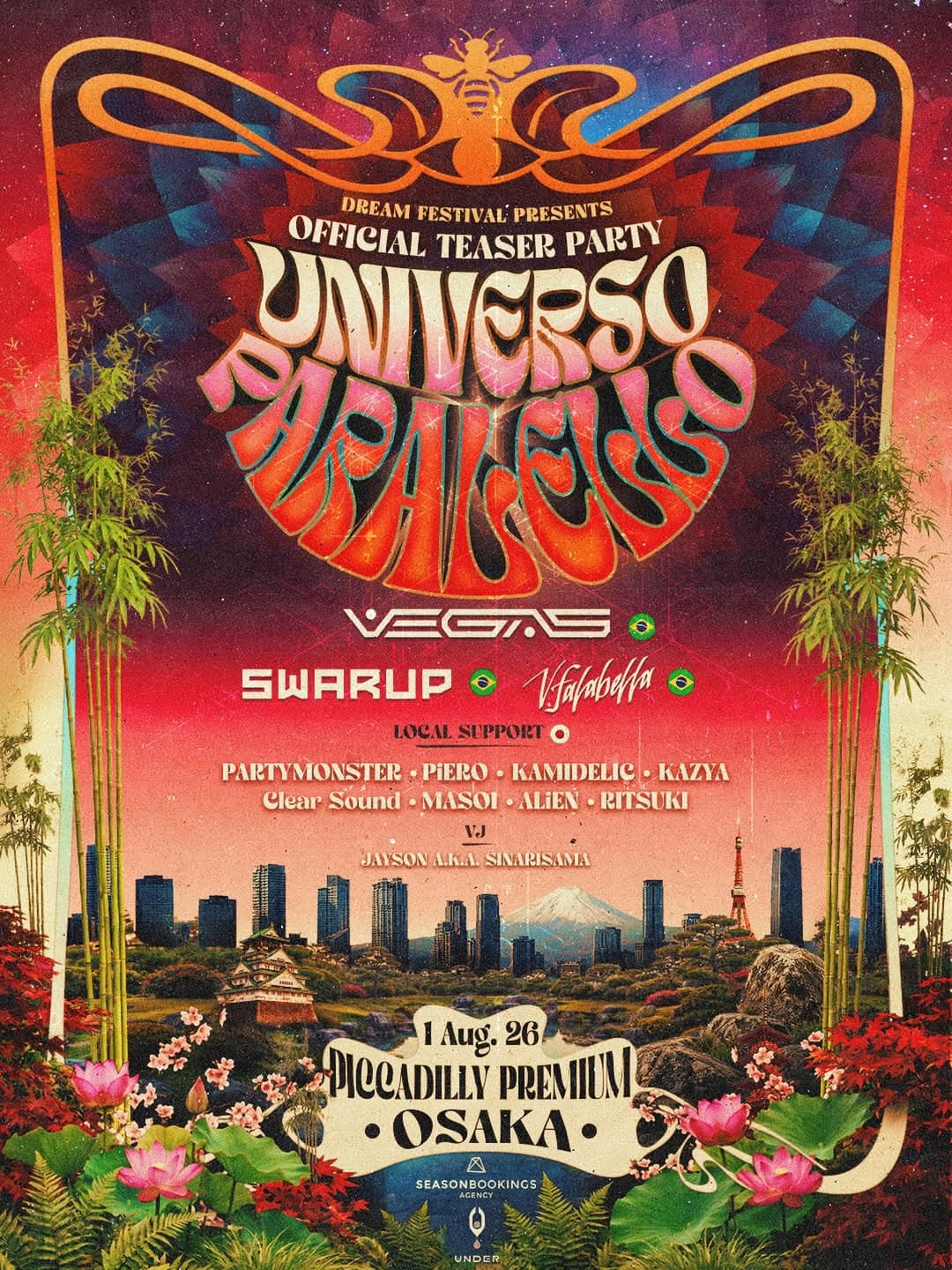 Universo Paralello Japan Osaka Show flyer
