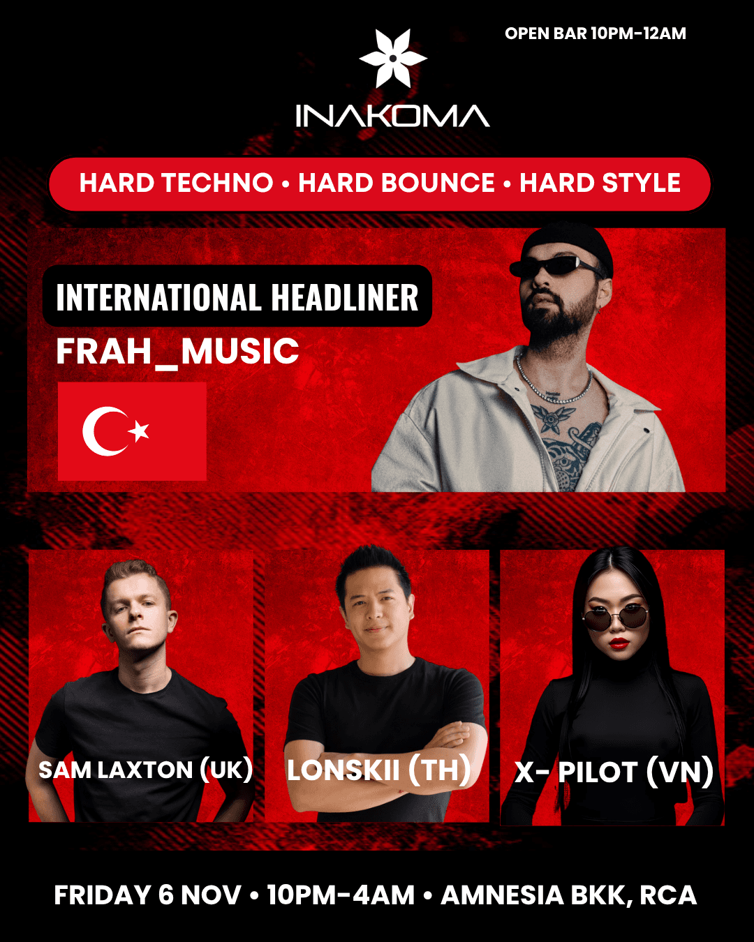 Hard Techno Rave feat. FRAH flyer - image 2 of 2
