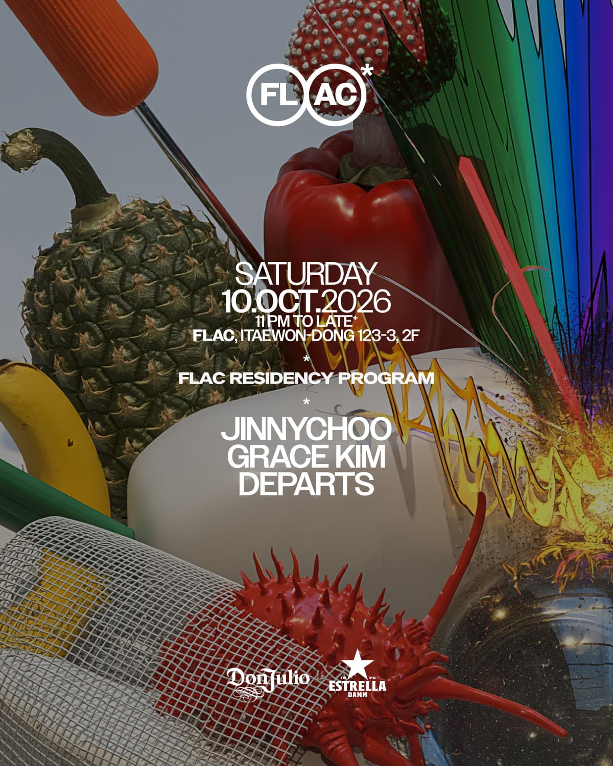 Flac: Residency Program flyer