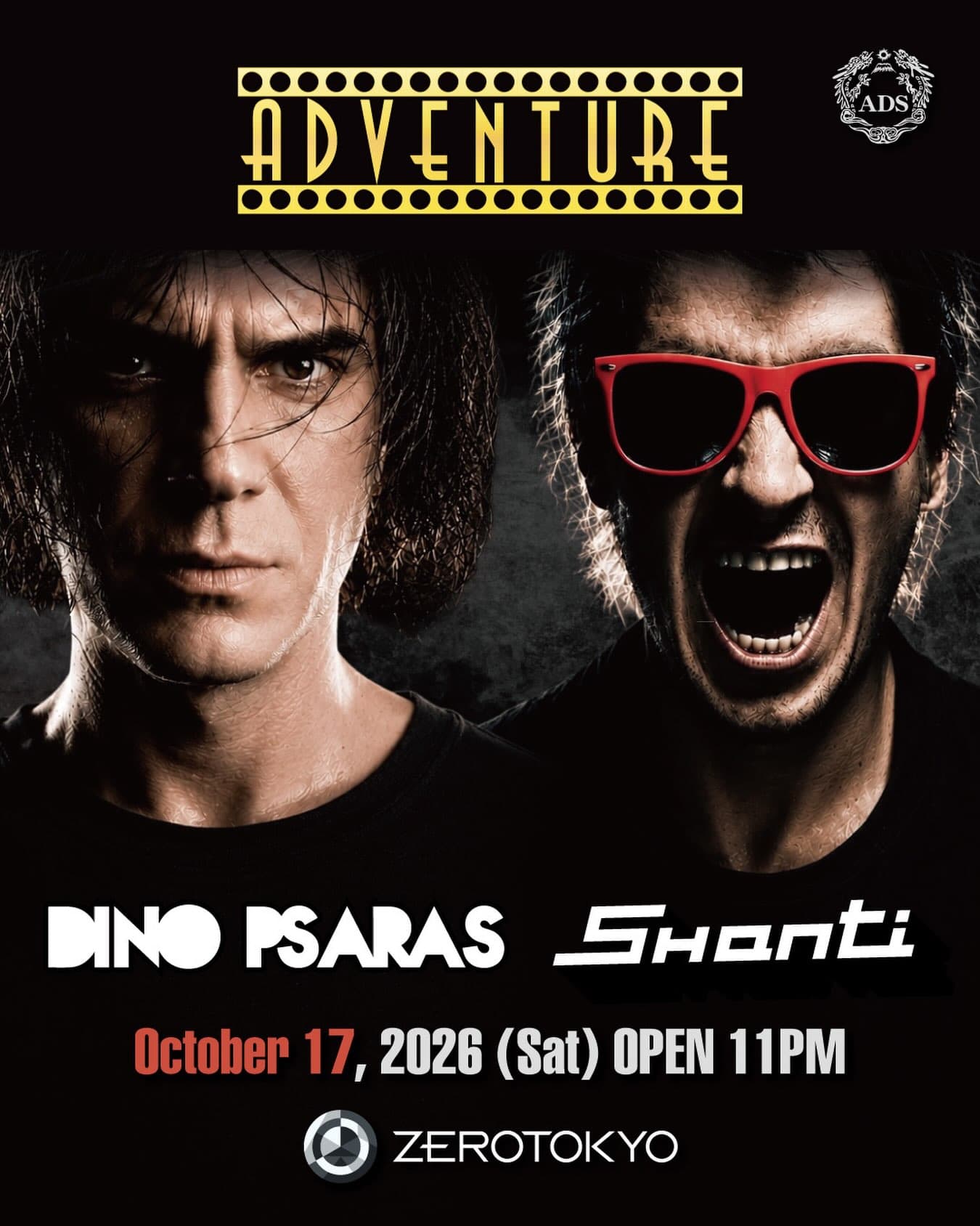 ADVENTURE - SPECIAL GUEST: DINO PSARAS / SHANTI flyer