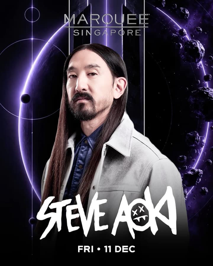 Steve Aoki at Marquee Singapore flyer