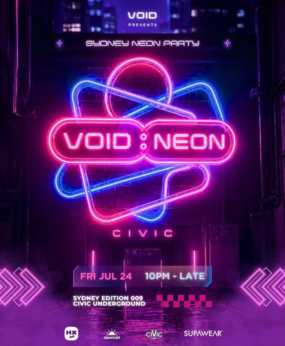 VOID:NEON (SYD) flyer