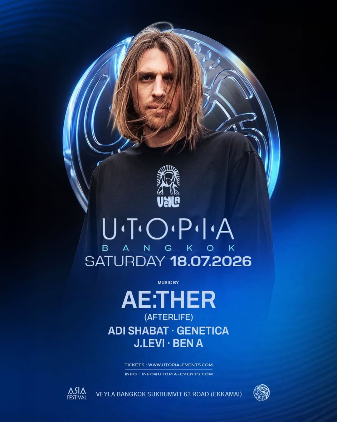 UTOPIA X VEYLA • AE:THER (Afterlife) flyer