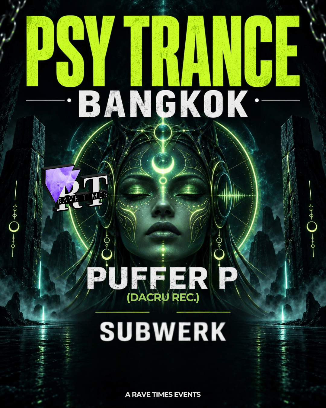 Psy Trance with Puffer P (Dacru Rec) - by Rave Times flyer