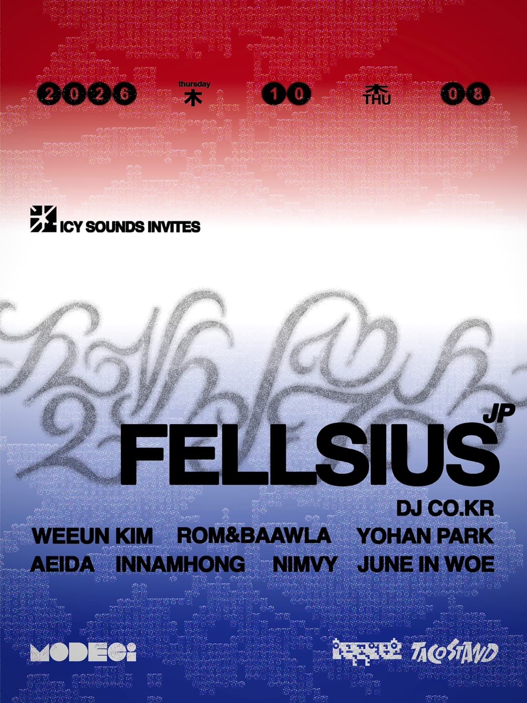 Icy Sounds invites Fellsius flyer