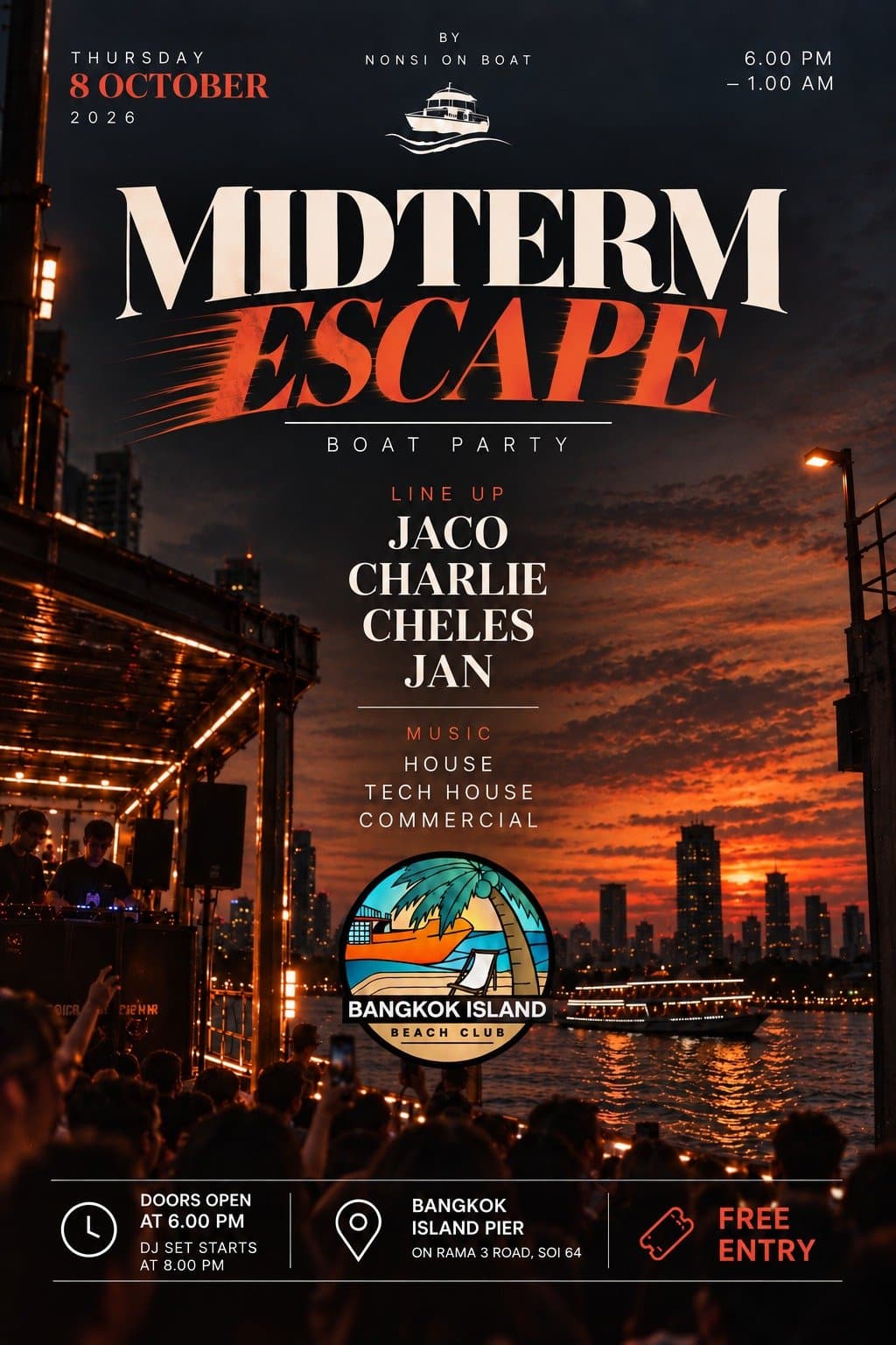 MIDTERM ESCAPE flyer