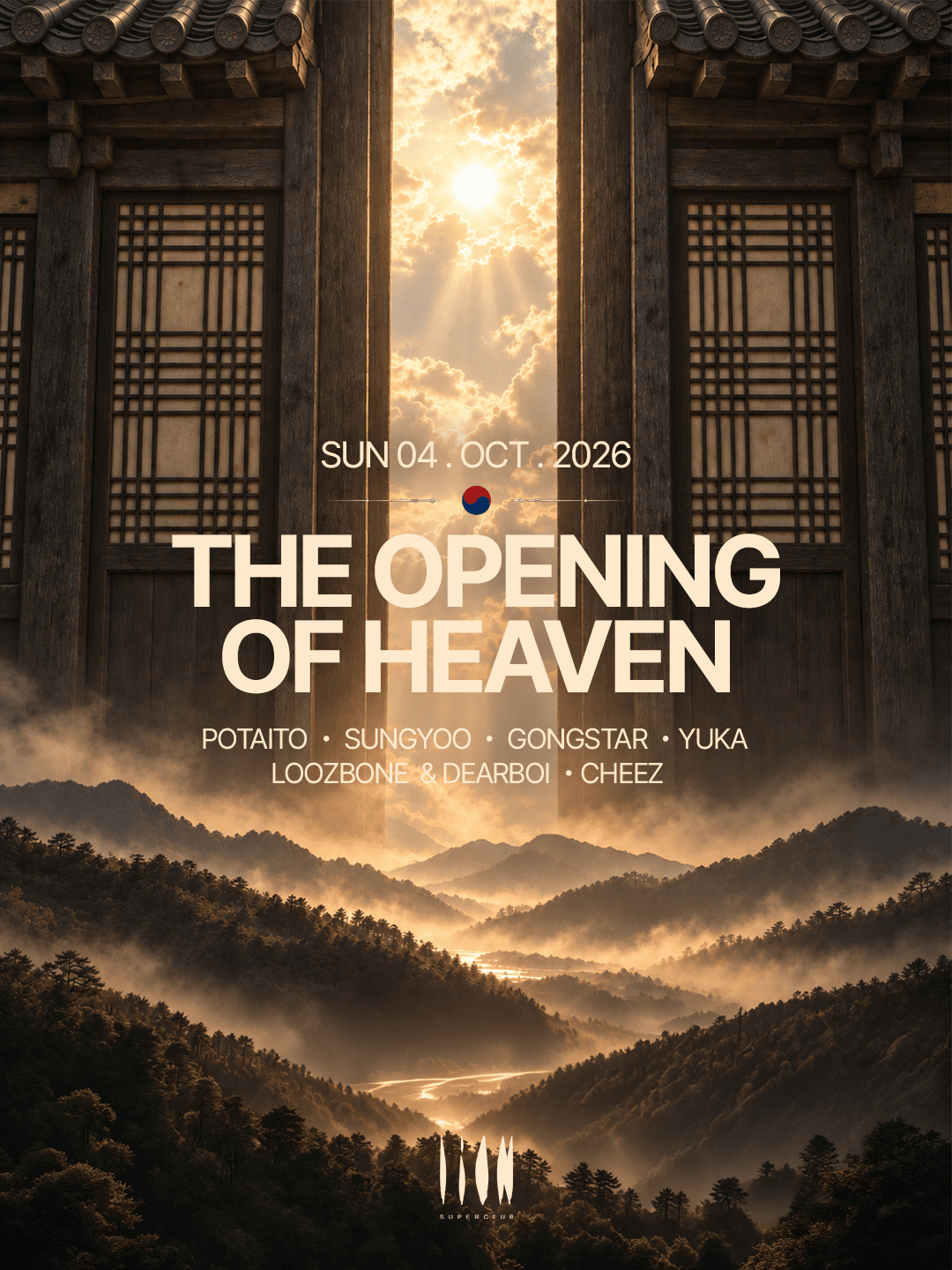 THE OPENING OF HEAVEN flyer