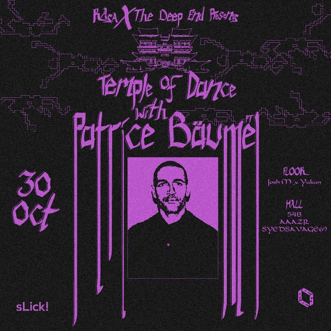 Temple of Dance with Patrice Bäumel flyer
