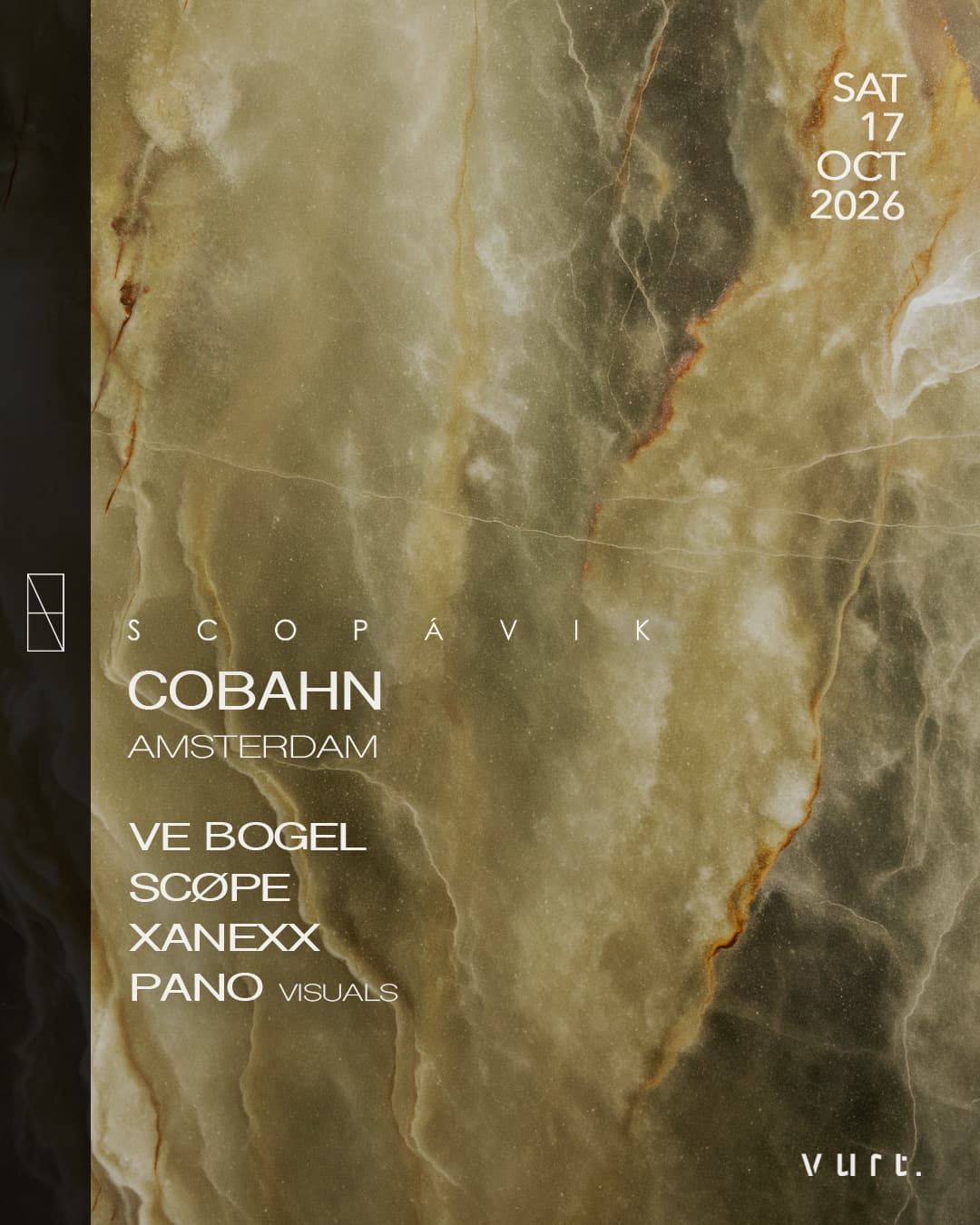 SCOPÁVIK Night with Cobahn flyer