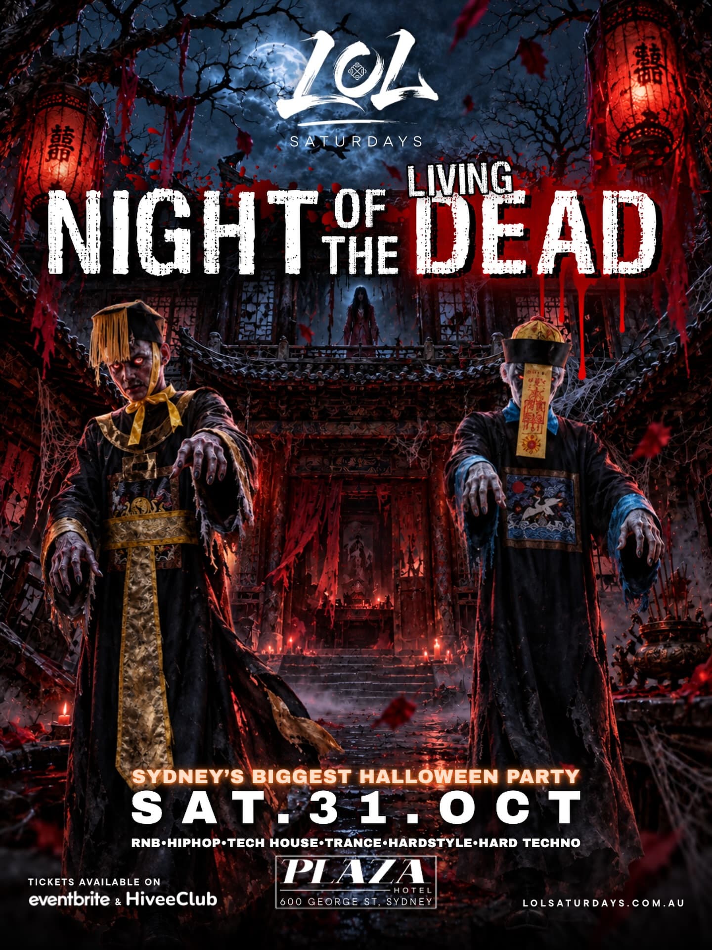 NIGHT OF THE LIVING DEAD (LOL Saturdays Halloween) flyer