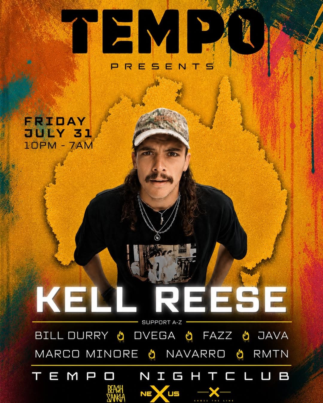 TEMPO presents Kell Reese flyer