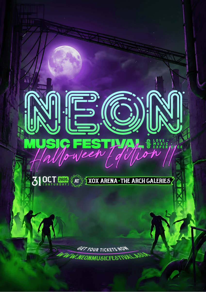 NEON Halloween 2026 flyer