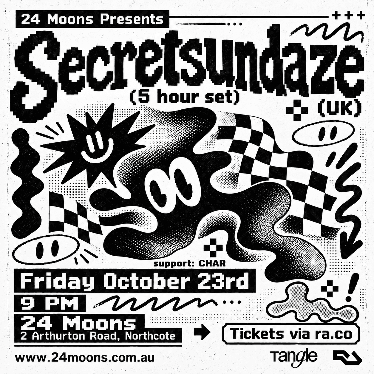24 Moons presents: SECRETSUNDAZE (5 Hour Set) feat. CHAR flyer
