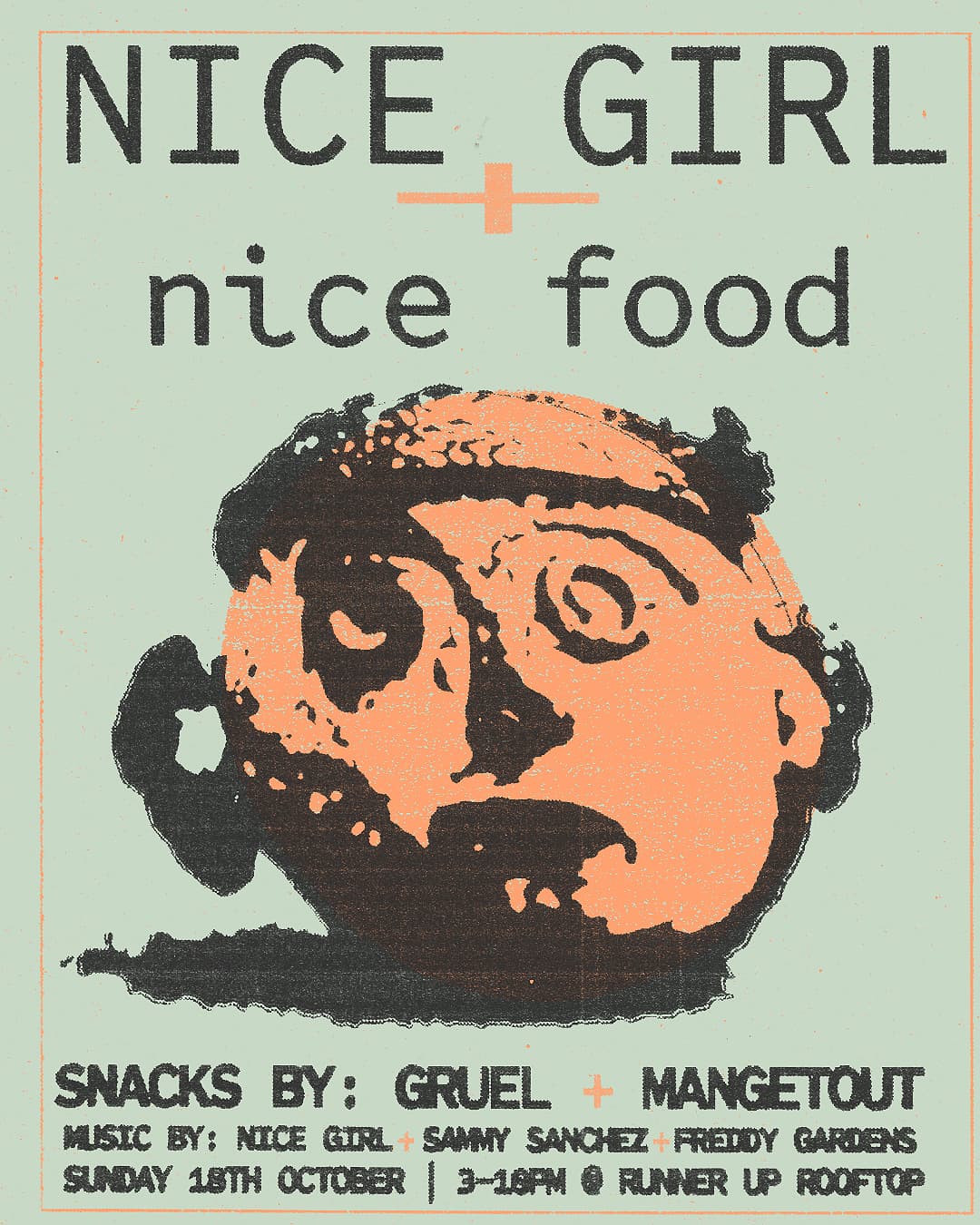 Nice Girl + Nice Food flyer