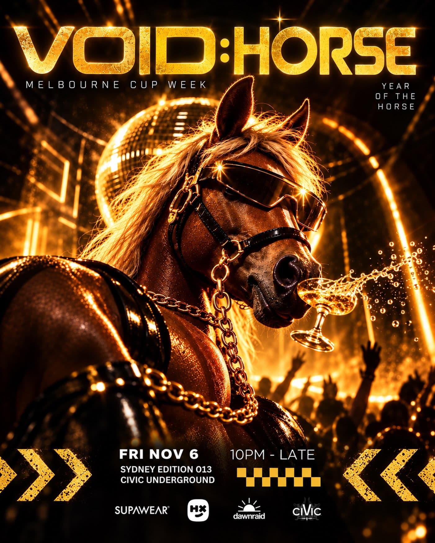 VOID:HORSE flyer