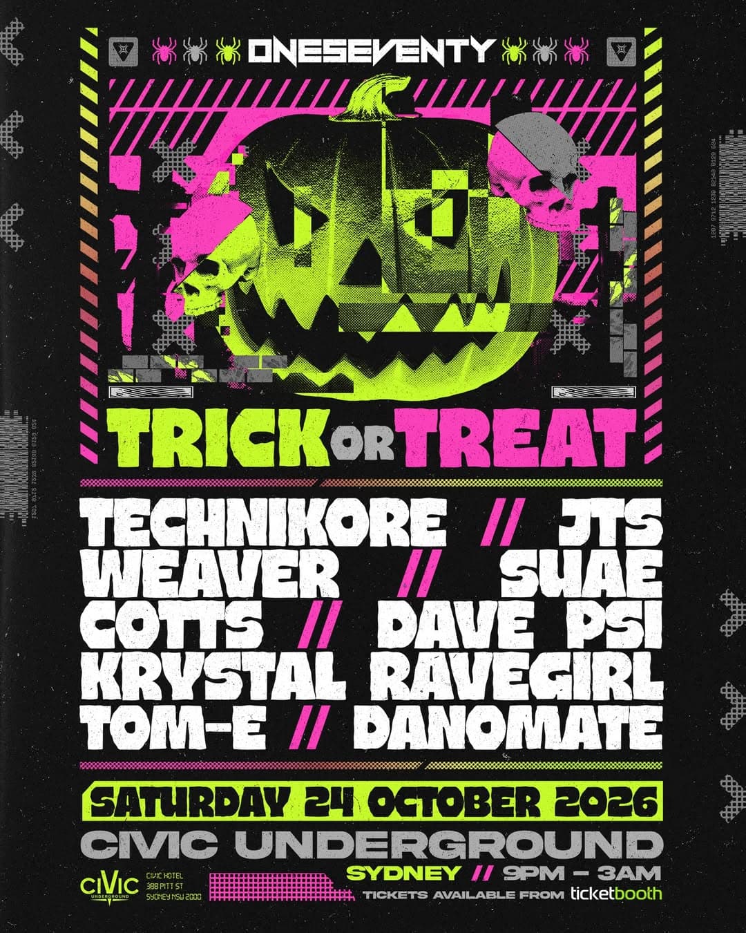TRICK OR TREAT flyer