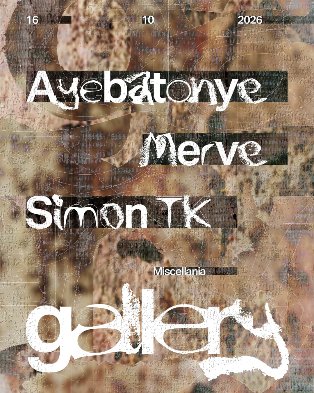 Gallery Pres. Merve, Ayebatonye, Simon TK flyer